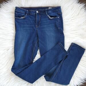 Zara TRF Denim Skinny Pitillo Jeans Mid Rise Stretch Zip Fly 10